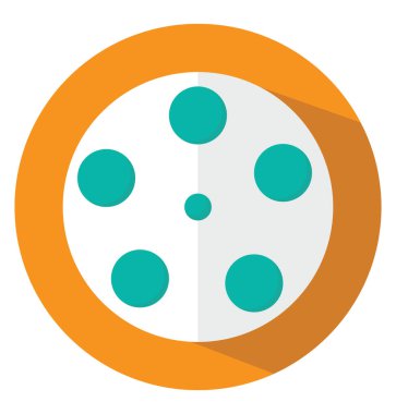 Mobil video klipleri, illüstrasyon, vektör, beyaz arkaplan üzerinde.