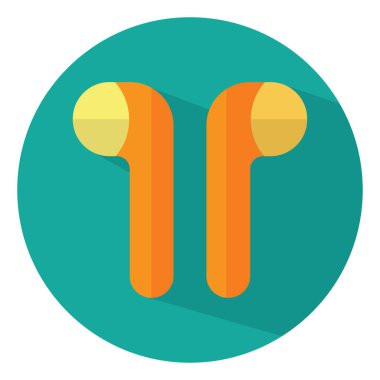 Telefon kulaklığı, illüstrasyon, vektör, beyaz arka planda..