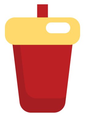 Sinema içeceği, illüstrasyon, vektör, beyaz arka planda.