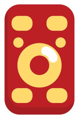 Beyaz arkaplan üzerinde uzaktan film, illüstrasyon, vektör.