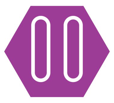 Beyaz arkaplanda müzik katmanı duraklat, illüstrasyon, vektör.