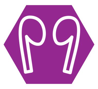 Beyaz kulaklıklar, illüstrasyon, vektör, beyaz arka plan.