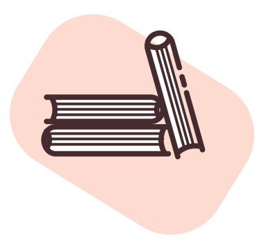 Ofis kitabı, illüstrasyon, vektör, beyaz arka plan.