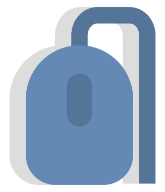 Beyaz arkaplanda iş denetleyici fare, illüstrasyon, vektör.