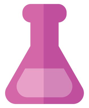 Beyaz arka planda kimya bilimi, illüstrasyon, vektör.