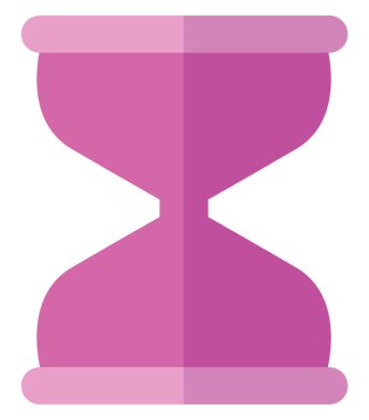 Beyaz arka planda bilim kum saati, illüstrasyon, vektör..