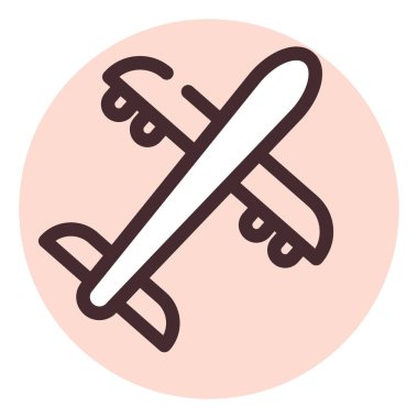 Hava yoluyla gönderim, illüstrasyon, vektör, beyaz zemin üzerinde.