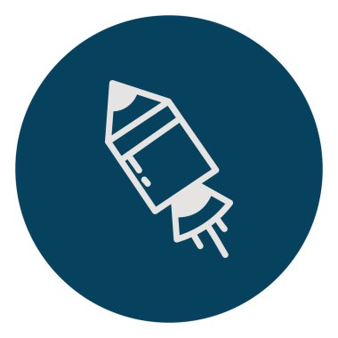 Uzay gemisi, illüstrasyon, vektör, beyaz arkaplanda.