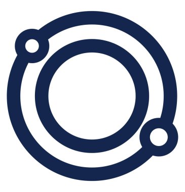 Beyaz zemin üzerinde güneş sistemi, illüstrasyon, vektör.