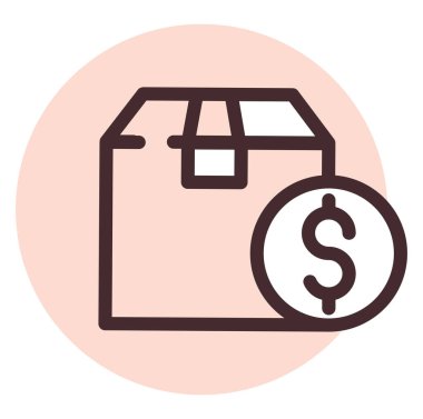 Nakliye ücreti, illüstrasyon, vektör, beyaz arka planda.