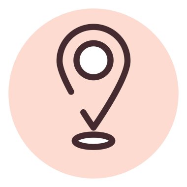 Teslimat adresi, illüstrasyon, vektör, beyaz arkaplan üzerinde.