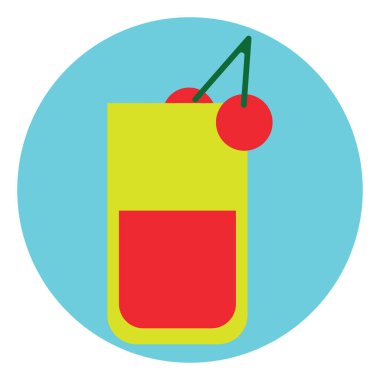 Yaz suyu, illüstrasyon, vektör, beyaz arka planda..