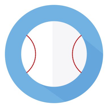 Beyzbol topu, illüstrasyon, vektör, beyaz zemin üzerinde.