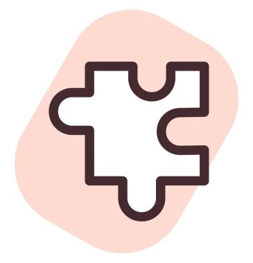 Bulmaca oyuncağı, illüstrasyon, vektör, beyaz arkaplan.