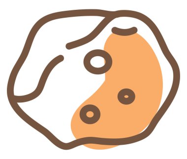 Tatlı patates, illüstrasyon, vektör, beyaz arka planda.