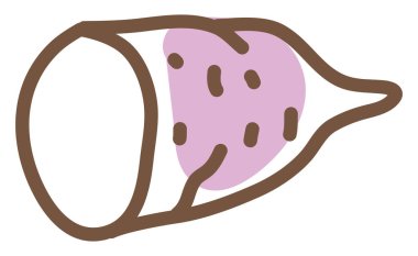 Beyaz pancar, illüstrasyon, vektör, beyaz arka plan.