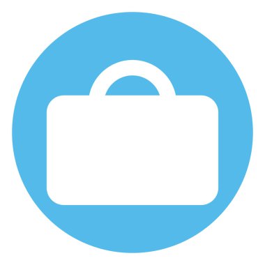 Seyahat valizi, illüstrasyon, vektör, beyaz arka plan.