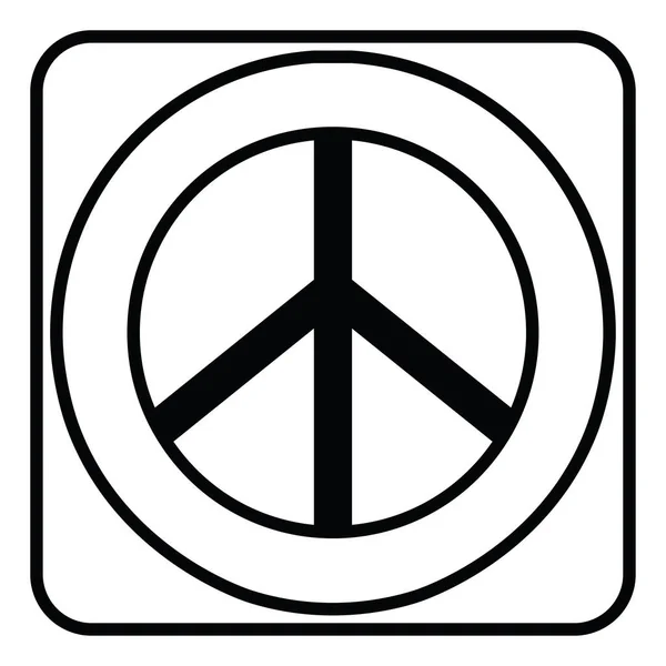 Медитація Знак Миру Ілюстрація Вектор Білому Тлі — стоковий вектор