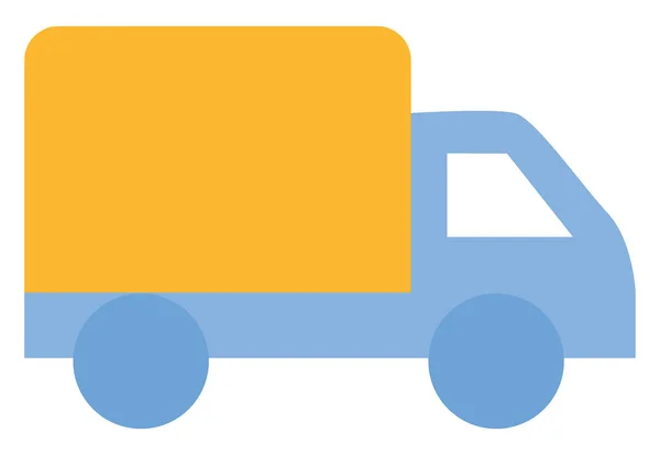 Φορτηγό Logistics Εικονογράφηση Διάνυσμα Λευκό Φόντο — Διανυσματικό Αρχείο