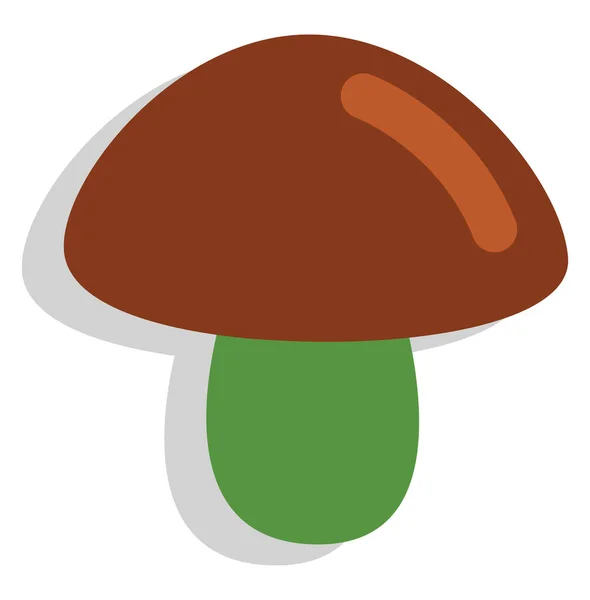 绿色蘑菇 白色背景 — 图库矢量图片