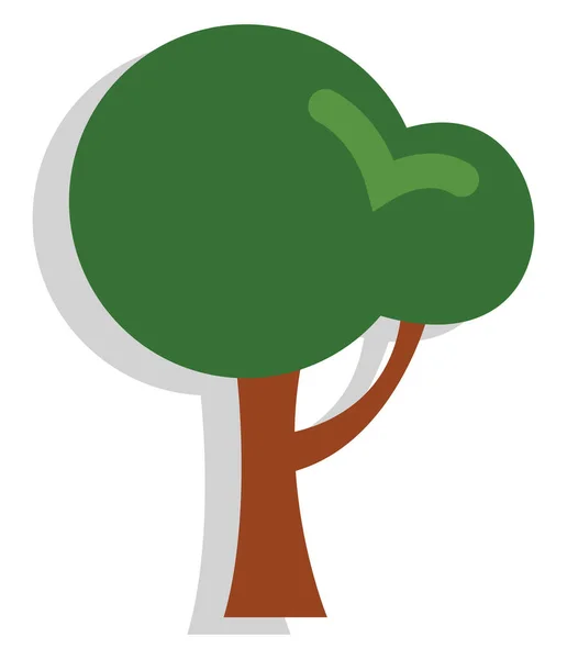 Farm Tree Εικονογράφηση Διάνυσμα Λευκό Φόντο — Διανυσματικό Αρχείο