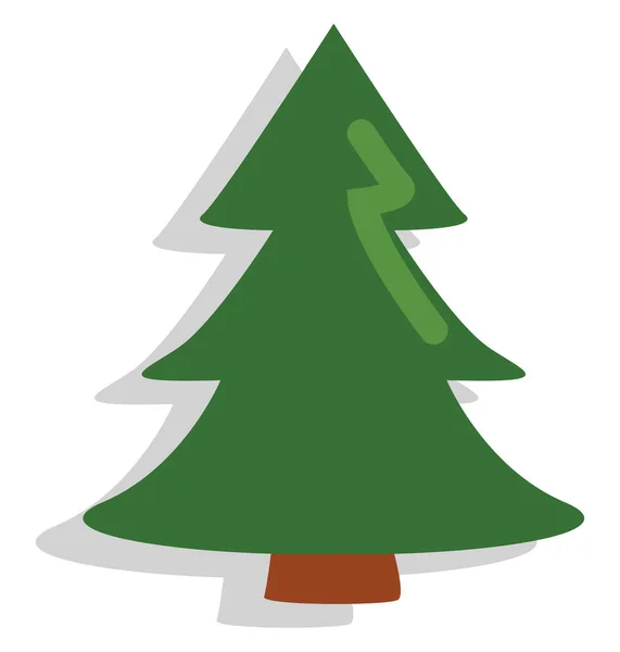Christmas Tree Illustration Vector White Background — Stock Vector