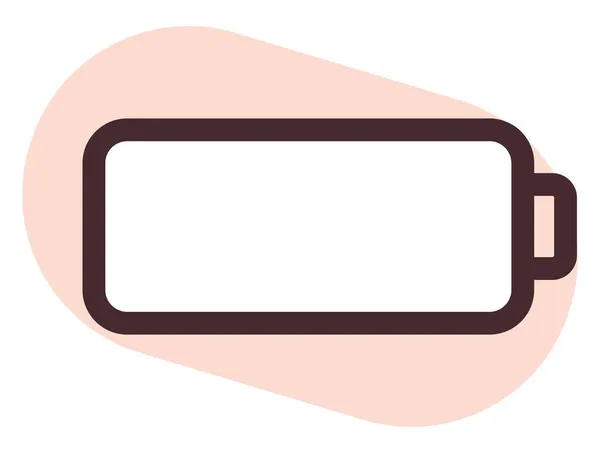 Batterie Chargée Illustration Vecteur Sur Fond Blanc — Image vectorielle