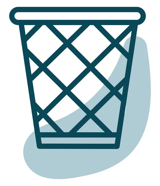 Office Basket Illustration Vector White Background — Stock Vector