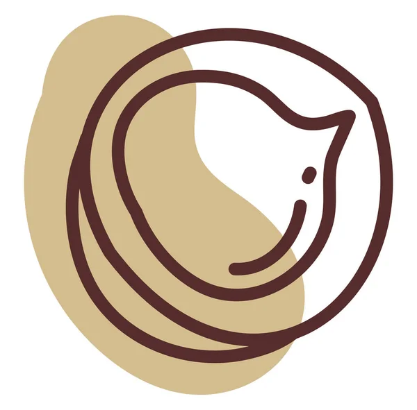Nougat Nut Illustrazione Vettore Sfondo Bianco — Vettoriale Stock