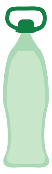 Borraccia Palestra Verde Illustrazione Vettore Sfondo Bianco — Vettoriale Stock