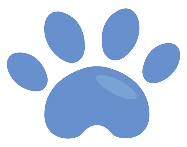 Pet Paw Illustration Vector White Background — Stock Vector