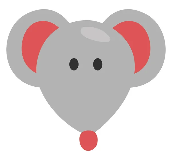 Zvířecí Myš Ilustrace Vektor Bílém Pozadí — Stockový vektor