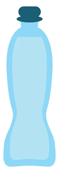 Botella Agua Azul Ilustración Vector Sobre Fondo Blanco — Archivo Imágenes Vectoriales