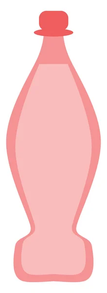白色背景上独特的红色水瓶 — 图库矢量图片