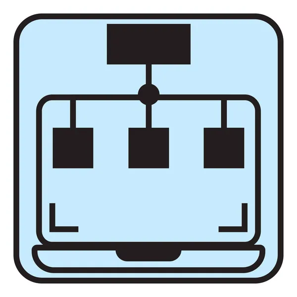 Computerserver Illustration Vektor Auf Weißem Hintergrund — Stockvektor