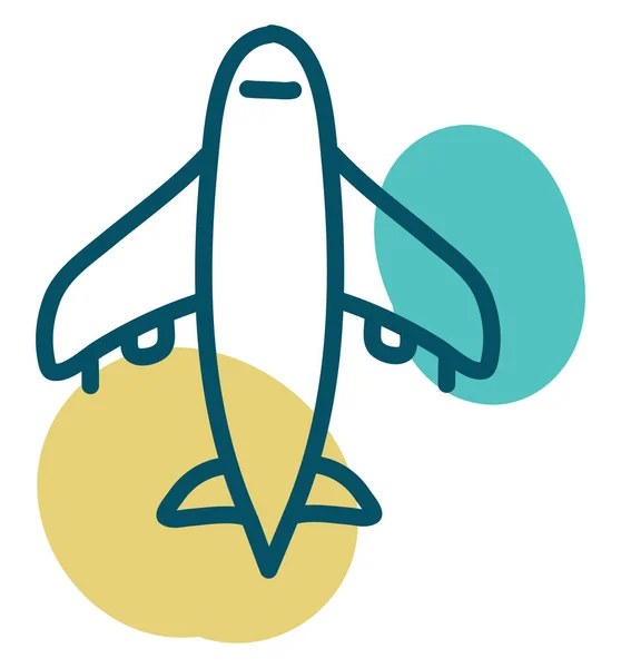 Travel Plane Illustration Vector White Background — Stock Vector