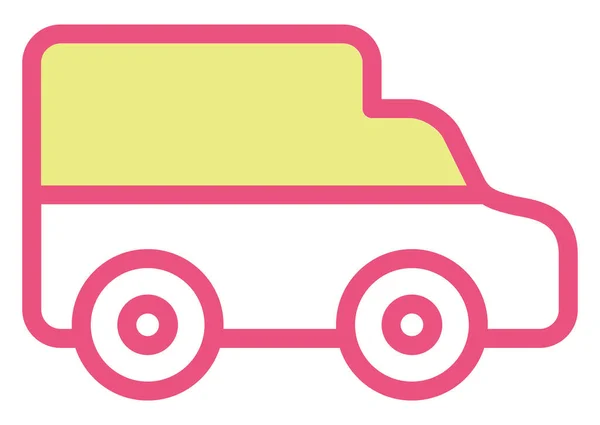 Transportfahrzeug Illustration Vektor Auf Weißem Hintergrund — Stockvektor