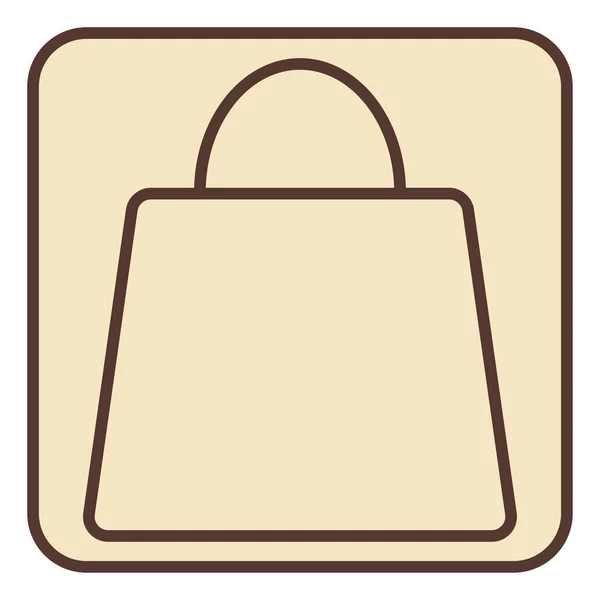 Shopping Bag Illustration Vector White Background — Stock Vector
