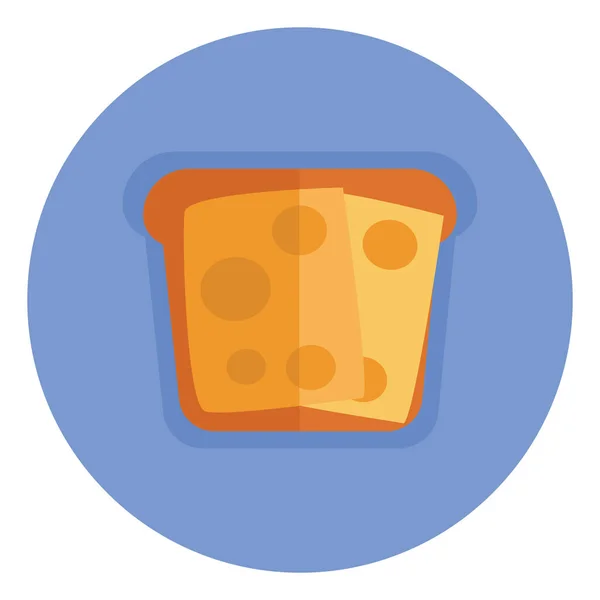 白い背景に シーズ イラスト ベクトルのスライスをパン — ストックベクタ