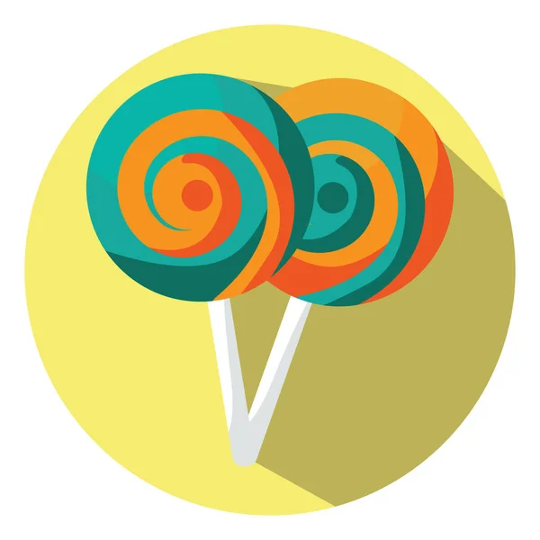 Lollipops Aniversário Ilustração Vetor Fundo Branco — Vetor de Stock