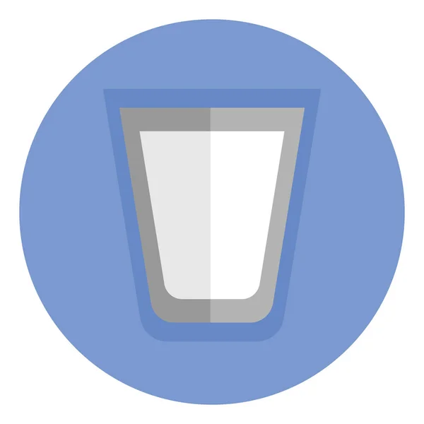 Glas Melk Illustratie Vector Een Witte Achtergrond — Stockvector