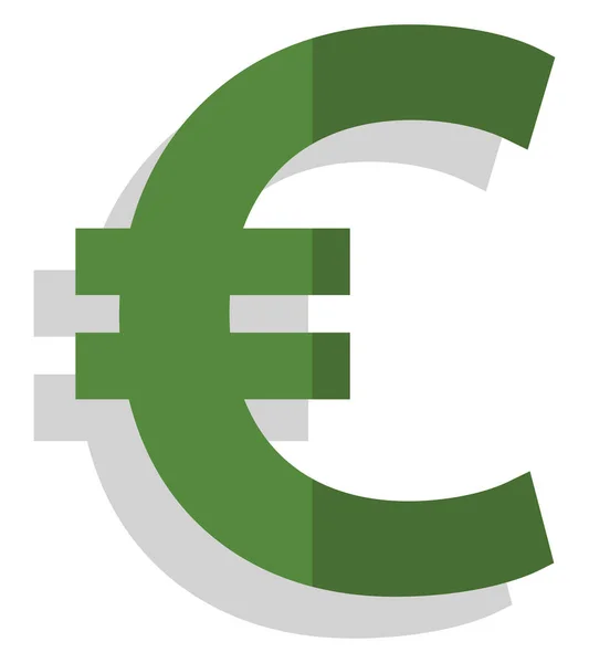 Business Euro Illustration Vector White Background — Stock Vector