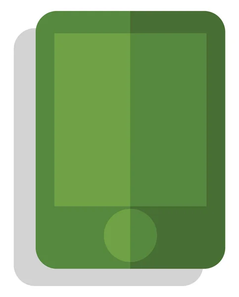 Telefono Aziendale Verde Illustrazione Vettore Sfondo Bianco — Vettoriale Stock