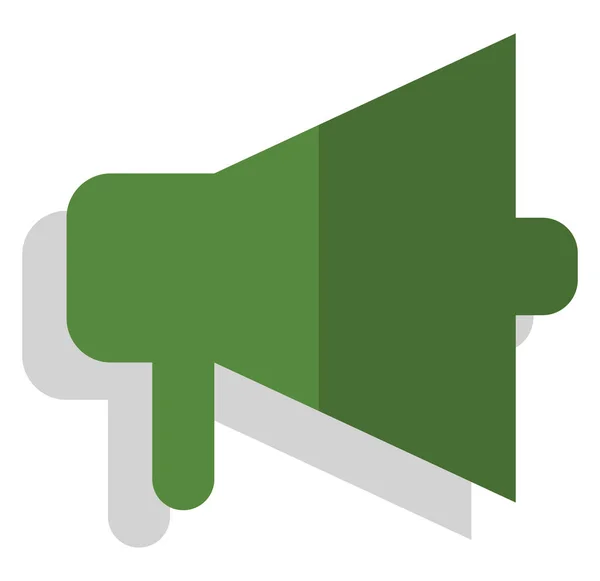 Green Business Megaphone Illustration Vector White Background — Stock Vector