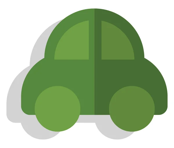 Groene Bedrijfswagen Illustratie Vector Een Witte Achtergrond — Stockvector