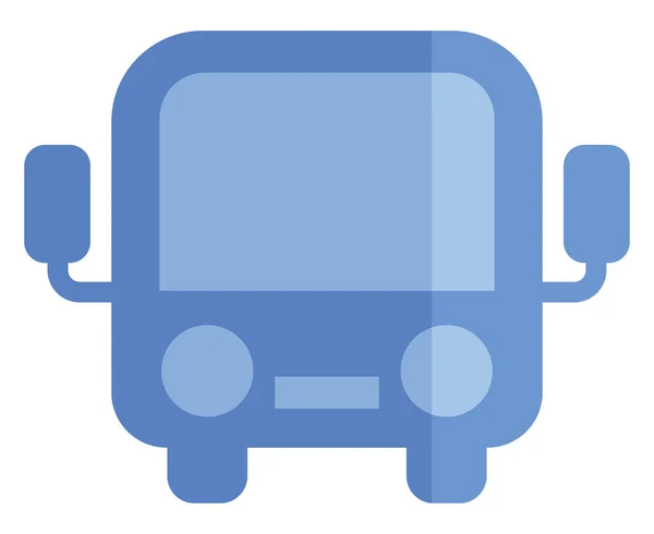 City Buss Illustration Vektor Vit Bakgrund — Stock vektor