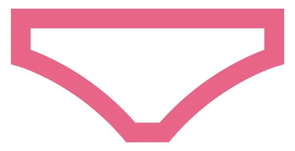 Rosa Unterhosen Illustration Vektor Auf Weißem Hintergrund — Stockvektor