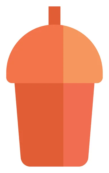 Kalter Kaffee Tasse Illustration Vektor Auf Weißem Hintergrund — Stockvektor
