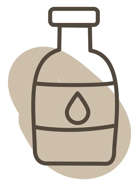 Criminal Liquid Bottle Illustration Vector White Background — Stock Vector