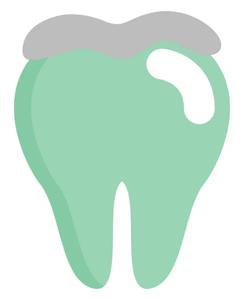Οδοντική Πλήρωση Απεικόνιση Διάνυσμα Λευκό Φόντο — Διανυσματικό Αρχείο